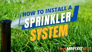 How to Install a Sprinkler System  A DIY Guide [upl. by Nohsal]