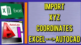 How to import X Y Z coordinates from Excel to AutoCAD [upl. by Gwenn361]