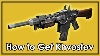 Destiny Rise of Iron How to Get The Exotic Khvostov 7G0X Weapon Part Locations [upl. by Stanley30]