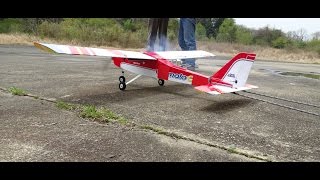 Kyosho 40 Class high wing trainer Cal Mart alpha 40 trainer GP Red RC Airplanes outdoors Vol1 [upl. by Sitruk219]