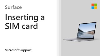 How to insert a SIM card into a Surface  Microsoft [upl. by Norton]