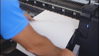 How to load cut sheet paper on a Canon iPF PRO series printer [upl. by Geehan]