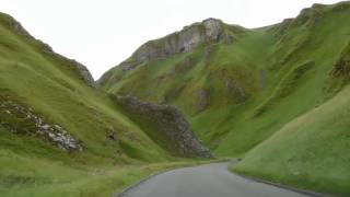 Driving through Winnats Pass Peak District [upl. by Anirual]