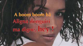 Boom boom ba lyrics metisse [upl. by Vachill]