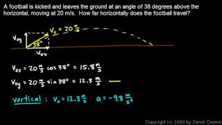 Physics 354h  Projectile Practice Problem 8 [upl. by Eimmot923]