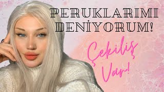 PERUKLARIMI DENİYORUM PERUK ÇEKİLİŞİ TÜL PERUK NASIL TAKILIR [upl. by Ohnuj]