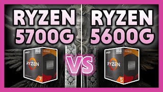 AMD Ryzen 7 5700G vs 5600G Benchmark [upl. by Birck127]