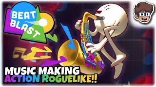 MUSICMAKING ACTION ROGUELIKE  Lets Try Beat Blast FULL RELEASE  Gameplay [upl. by Anawit]