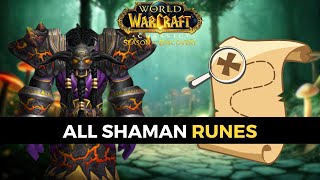 WoW SOD All Shaman Rune Locations Guide [upl. by Merril400]