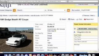 Kijiji Lloydminster Canada  Used Cars and Trucks Under 2000 in Alberta in 2012 [upl. by Kciremed]