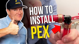 How To Install Pex Pipes  Plumbing Tips [upl. by Peterson]