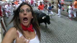 Gored Running of the BULLS  Everything to know  Pamplona Spain [upl. by Llerehs]