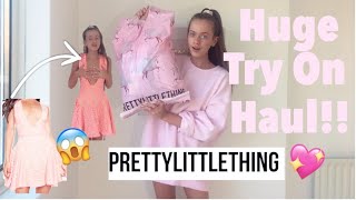 HUGE PRETTY LITTLE THING HAUL  AUTUMN WINTER TRY ON HAUL🎀💖 [upl. by Yednil]