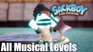 Sackboy A Big Adventure  All 5 Musical Levels [upl. by Rednasela]