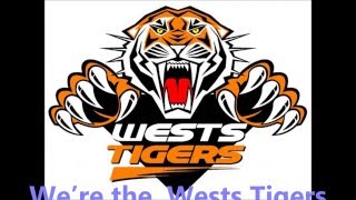 West Tigers theme song Lyrics NRL SingALong [upl. by Nahallac873]