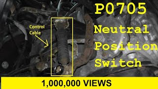 How To Test and Replace the Neutral Safety Swtich  Inhibitor Switch P0705 [upl. by Nairadal]