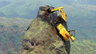 Dangerous Idiots Biggest Climbing Excavator Operator Skills Bulldozers amp Fails Truck Driving [upl. by Keheley]