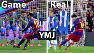 Lionel Messi‘s Best Free Kicks Recreated  YMJ [upl. by Atnohs]