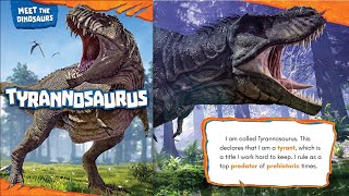 Tyrannosaurus Rex Meet the Dinosaurs  TRex for Kids  Read Aloud [upl. by Ede]