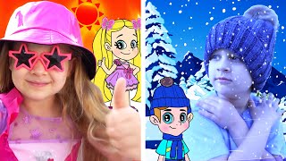 Diana and Roma NEW Hot Vs Cold Adventures in a Magical Cartoon World Cartoon for Kids Compilation [upl. by Haden]