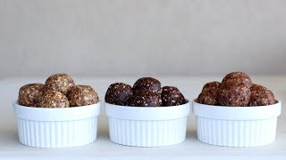 Energy Date Balls – 3 Easy Ways [upl. by Ttemme318]