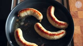 Boudin blanc  How to make sausage at home [upl. by Gulgee]