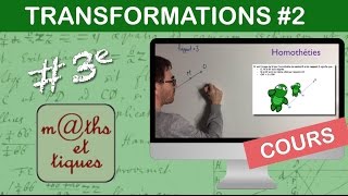 LE COURS  Les transformations Partie 2 Homothéties  Troisième [upl. by Akimal725]