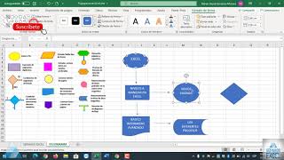 Flujograma o Diagrama de flujo en Excel sepamosexcel sepamosexcelviral sepamosexcelcurso excel [upl. by Dorej]