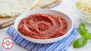 5Minute Homemade Pizza Sauce Recipe [upl. by Learsiy]