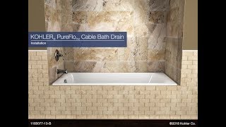 Installation and Product Overview  PureFlo Cable Bath Drain [upl. by Leirua]