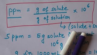 How to calculate ppm  ppm calculation [upl. by Alletniuq]