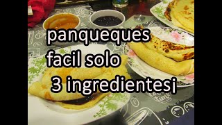 Panqueques RECETA FÁCIL CON 3 INGREDIENTES ¡¡ [upl. by Irwin45]