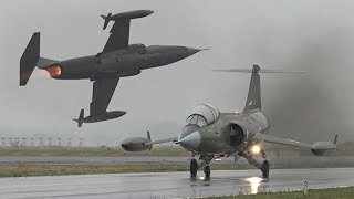 F104 Starfighter HOWLS LOUD at Airshow  AWESOME SOUND [upl. by Nevla]