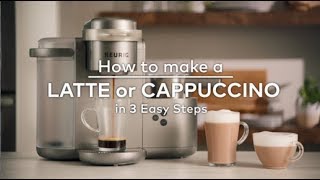 How to make a Latte or Cappuccino in 3 Easy Steps [upl. by Timoteo280]