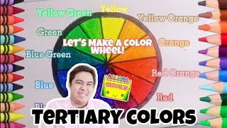 Tertiary Colors  How to Make A Color Wheel  Art Class with Teacher Danny [upl. by Nosydam488]