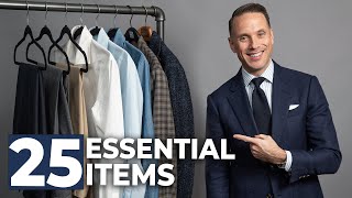 The ULTIMATE Beginner’s Capsule Wardrobe  25 Men’s Wardrobe Essentials [upl. by Eblehs]