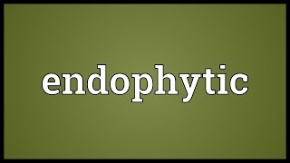 Endophytic Meaning [upl. by Senaj]