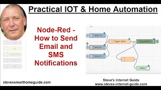 NodeRed How to Send Email and SMS Notifications [upl. by Anyela744]