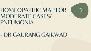 Homeopathic MAP for Moderate cases  Pneumonia  part 2 by Dr Gaurang Gaikwad [upl. by Daria635]