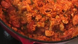 OLD SCHOOL JAMBALAYA WITH CHICKENSHRIMP amp SAUSAGE [upl. by Hasseman195]