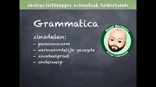 Grammatica zinsontleding  PV WG zinsdeelproef OND [upl. by Greggory]