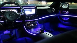 2018 MERCEDES BENZ E CLASS INTERIOR LIGHTING amp EXTERIOR OVERVIEW [upl. by Iiette511]