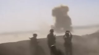 ISIS Suicide Bomber Taken Out by Missile CAUGHT ON TAPE [upl. by Waiter715]