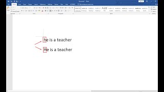 Enable or Disable Auto Capitalization in Word 2019 amp 2016 [upl. by Bright]