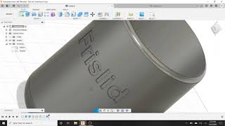 How to add text to a surface in fusion 360 [upl. by Rose879]