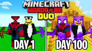 We Survived 100 Days in HARDCORE Minecraft [upl. by Oconnor]