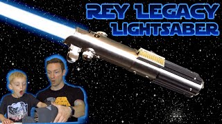 ReyLuke Skywalker Galaxys Edge Legacy Lightsaber Review [upl. by Pessa448]