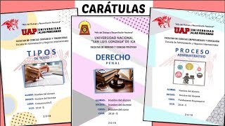 CARÁTULAS EN WORD 4 Diseños  TUTORIAL fácil paso a paso  Shirlhy [upl. by Llesirg371]