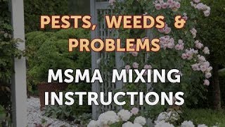 MSMA Mixing Instructions [upl. by Nevaeh684]