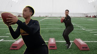 Flag Football QB Drills to Improve Accuracy amp Avoid Sacks [upl. by Eyot162]